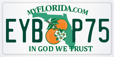 FL license plate EYBP75