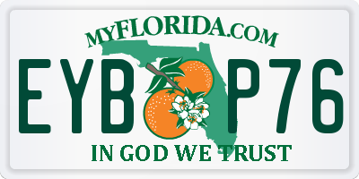 FL license plate EYBP76