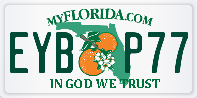 FL license plate EYBP77