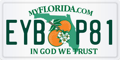 FL license plate EYBP81