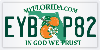 FL license plate EYBP82