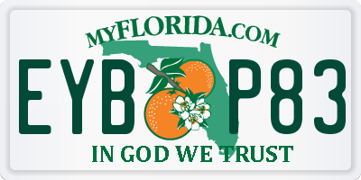 FL license plate EYBP83