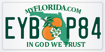 FL license plate EYBP84