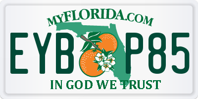 FL license plate EYBP85