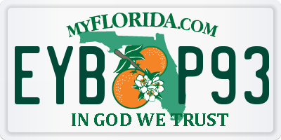 FL license plate EYBP93