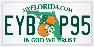 FL license plate EYBP95