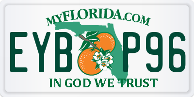 FL license plate EYBP96