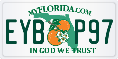 FL license plate EYBP97