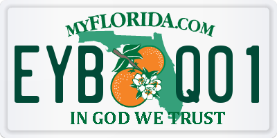 FL license plate EYBQ01