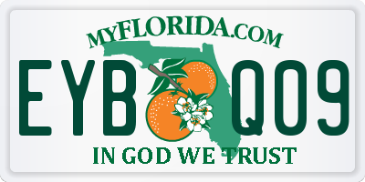 FL license plate EYBQ09
