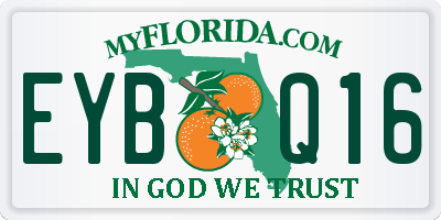 FL license plate EYBQ16