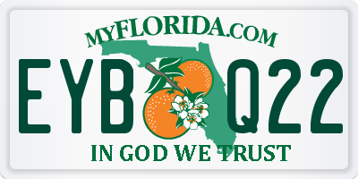 FL license plate EYBQ22