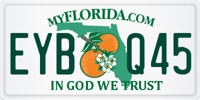FL license plate EYBQ45