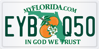 FL license plate EYBQ50