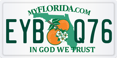 FL license plate EYBQ76