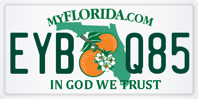 FL license plate EYBQ85