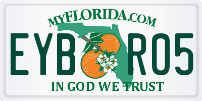 FL license plate EYBR05