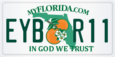FL license plate EYBR11