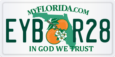 FL license plate EYBR28