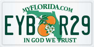 FL license plate EYBR29