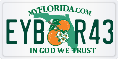 FL license plate EYBR43