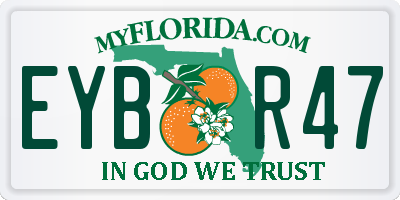FL license plate EYBR47
