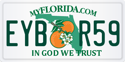 FL license plate EYBR59