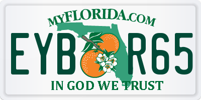 FL license plate EYBR65