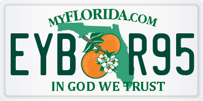 FL license plate EYBR95