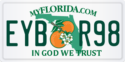 FL license plate EYBR98