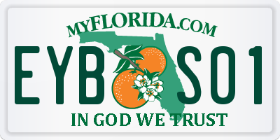 FL license plate EYBS01