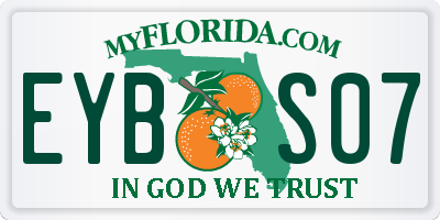 FL license plate EYBS07