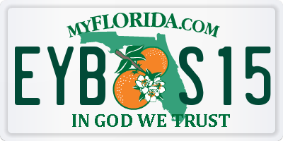 FL license plate EYBS15