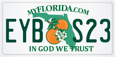 FL license plate EYBS23