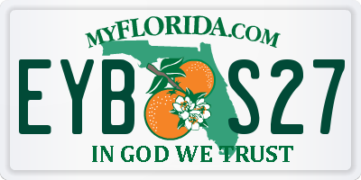 FL license plate EYBS27