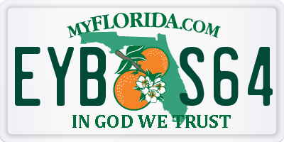 FL license plate EYBS64