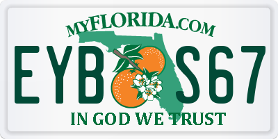 FL license plate EYBS67