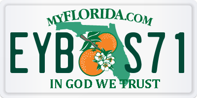 FL license plate EYBS71