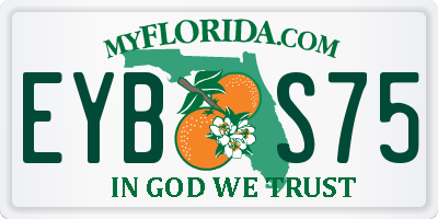 FL license plate EYBS75