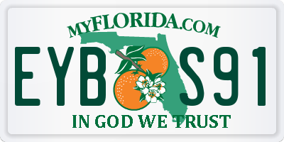 FL license plate EYBS91
