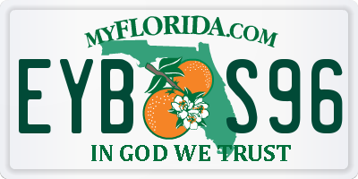 FL license plate EYBS96