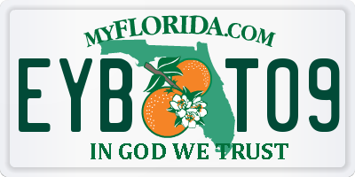 FL license plate EYBT09
