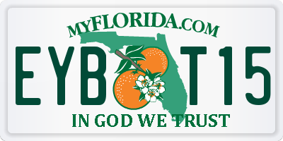 FL license plate EYBT15