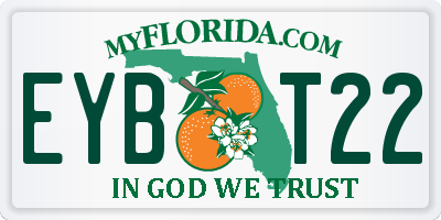 FL license plate EYBT22