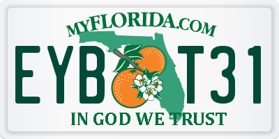 FL license plate EYBT31