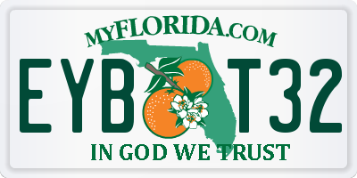 FL license plate EYBT32