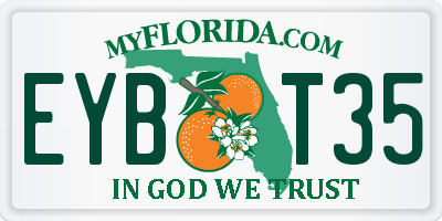 FL license plate EYBT35