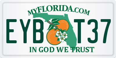 FL license plate EYBT37