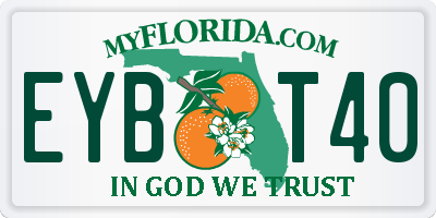 FL license plate EYBT40