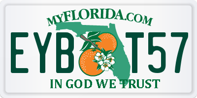 FL license plate EYBT57